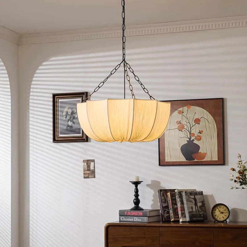 Wabi-Sabi Fabric Pendant Chandelier