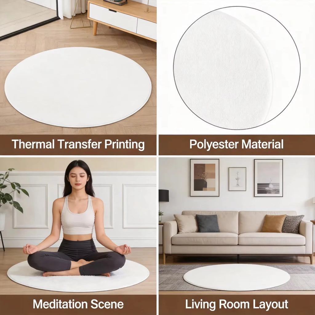 Abstract Modern Round Area Rug