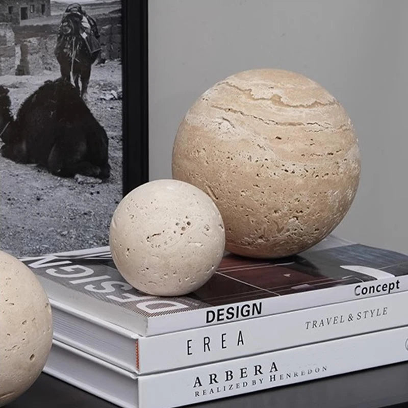 Travertine Marble Sphere