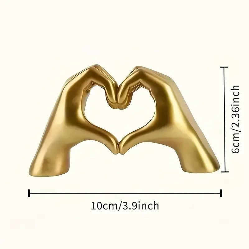 Heart Hand Sculpture
