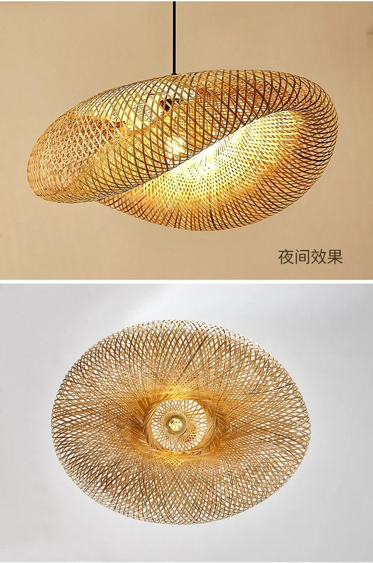 Rattan Pendant Chandelier
