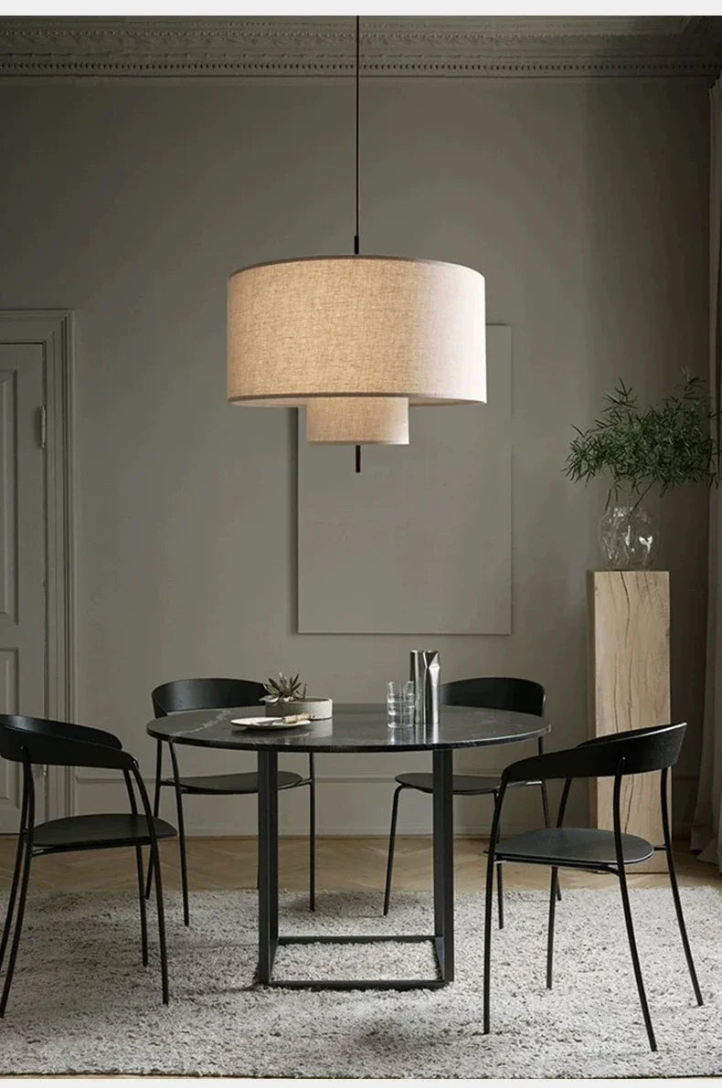 Wabi-Sabi Fabric Pendant Chandelier