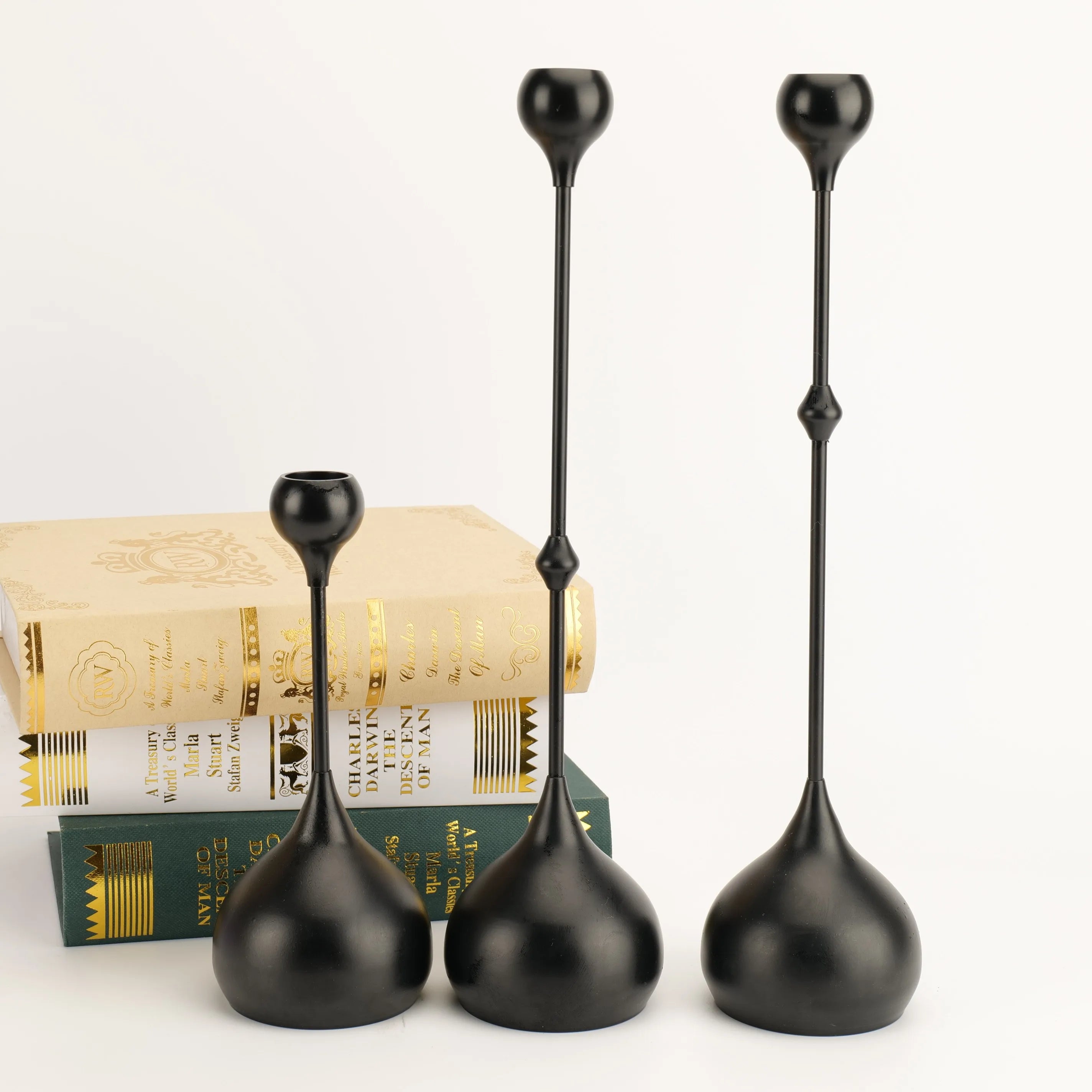 Luxury Brass Candlestick (3-Piece Set)
