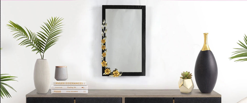 Farmhouse Irregular Gold Wall Mirror