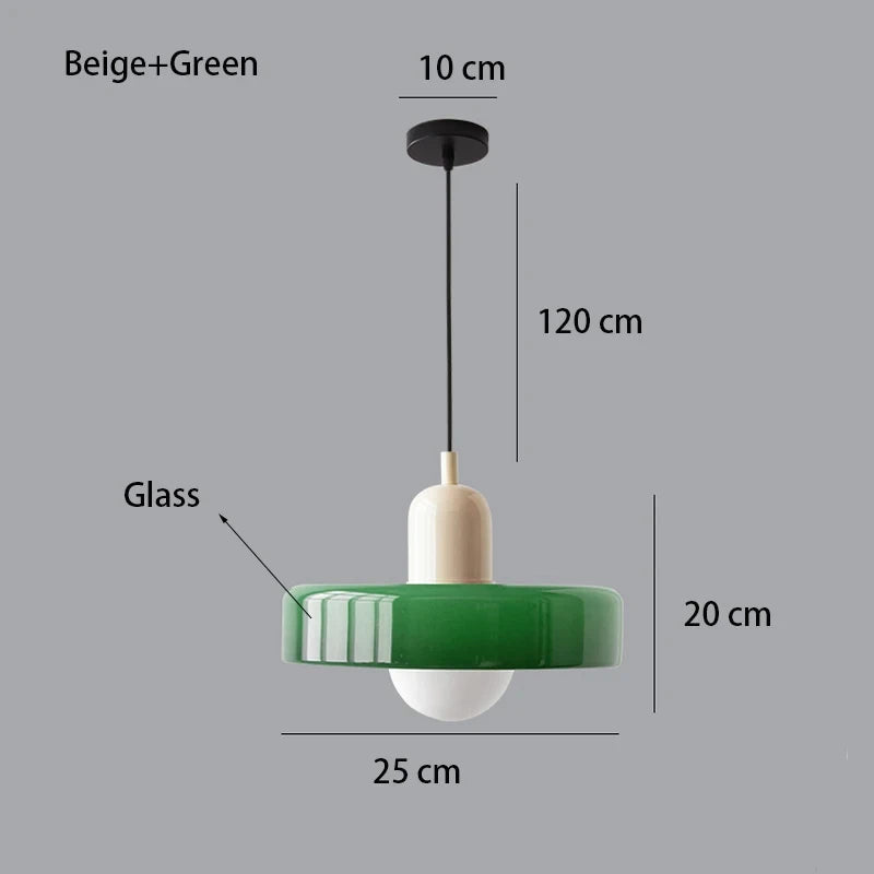 Bauhaus Glass Chandelier