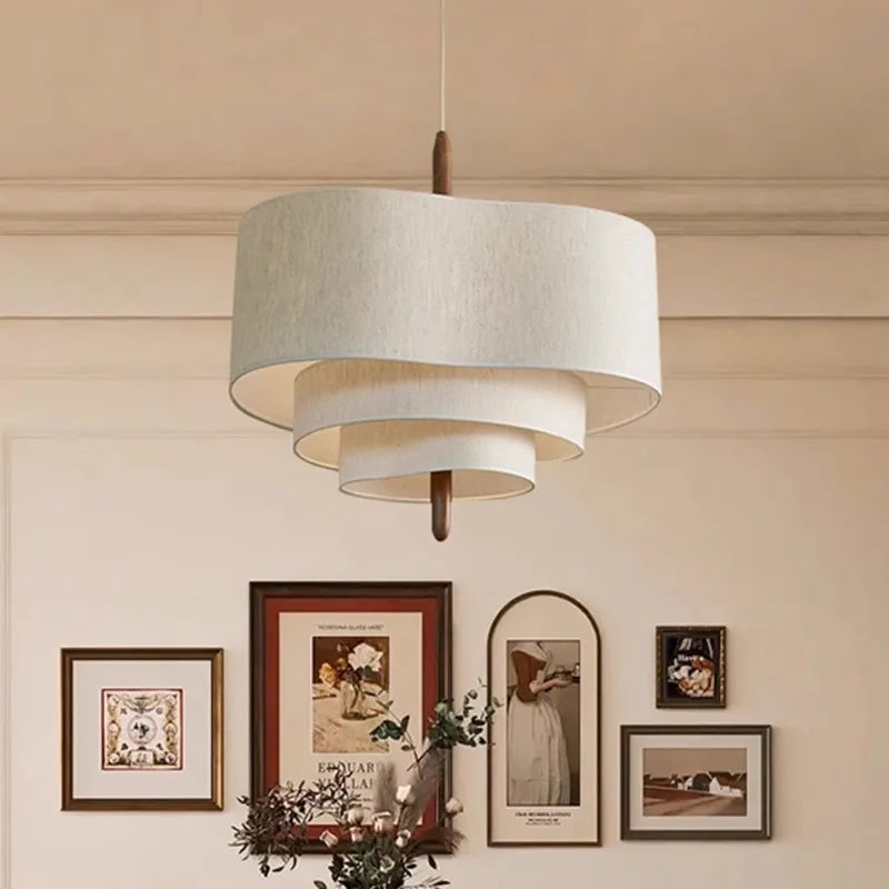 Wabi-Sabi Fabric Pendant Chandelier