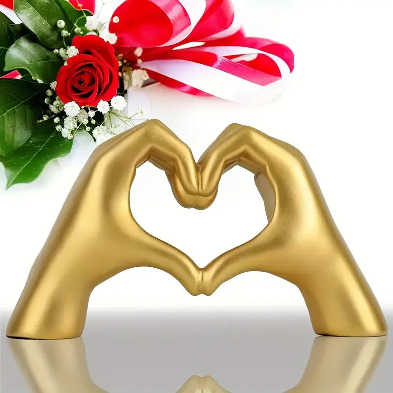 Heart Hand Sculpture