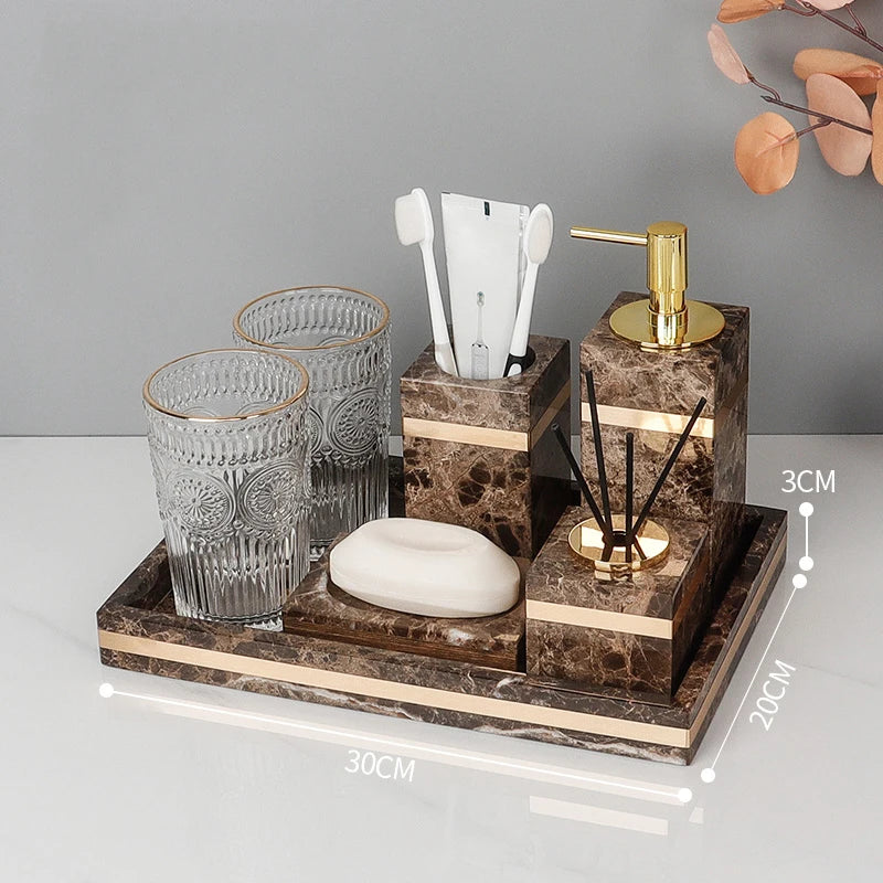 Emperador Dark Marble Set