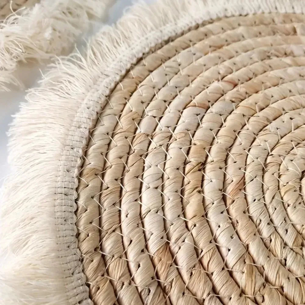 Boho Round Sage Green Macrame Wall Hanging