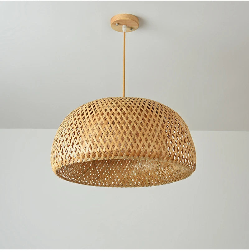 Retro Rattan Pendant Chandelier