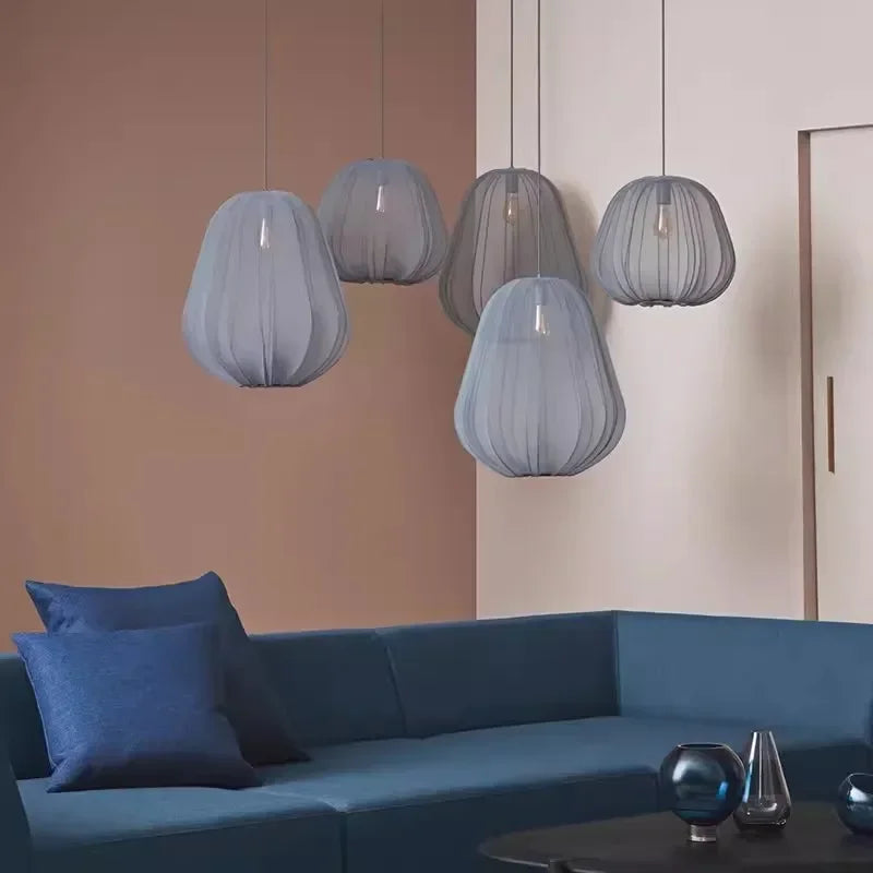 Wabi-Sabi Fabric Pendant Lamp