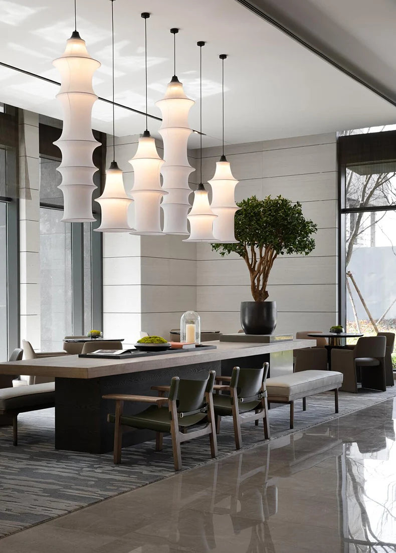 Wabi-Sabi Fabric Pendant Chandelier