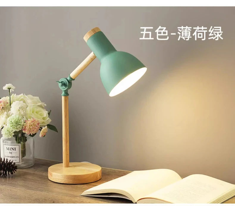 Nordic Wood Bedside Lamp