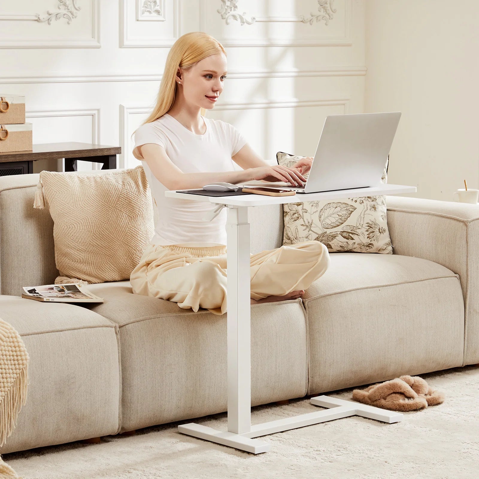Slim Side Table Nightstand