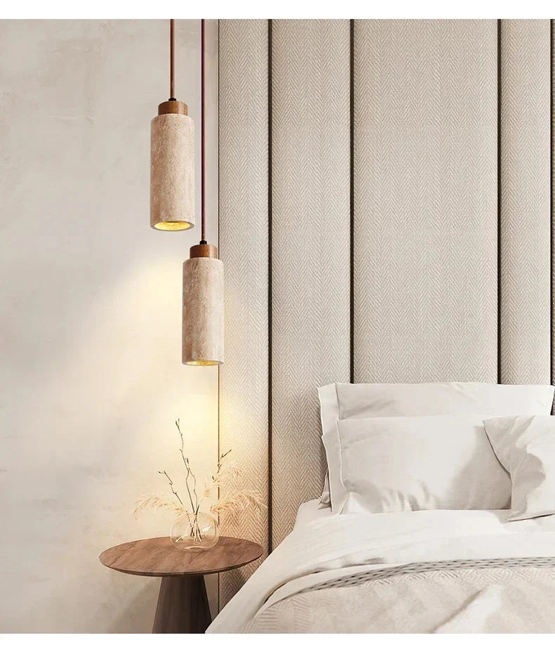 Wabi-Sabi Stone Pendant Lamp