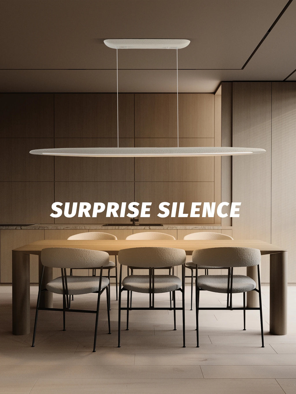 Wabi-Sabi Wood Linear Pendant Light