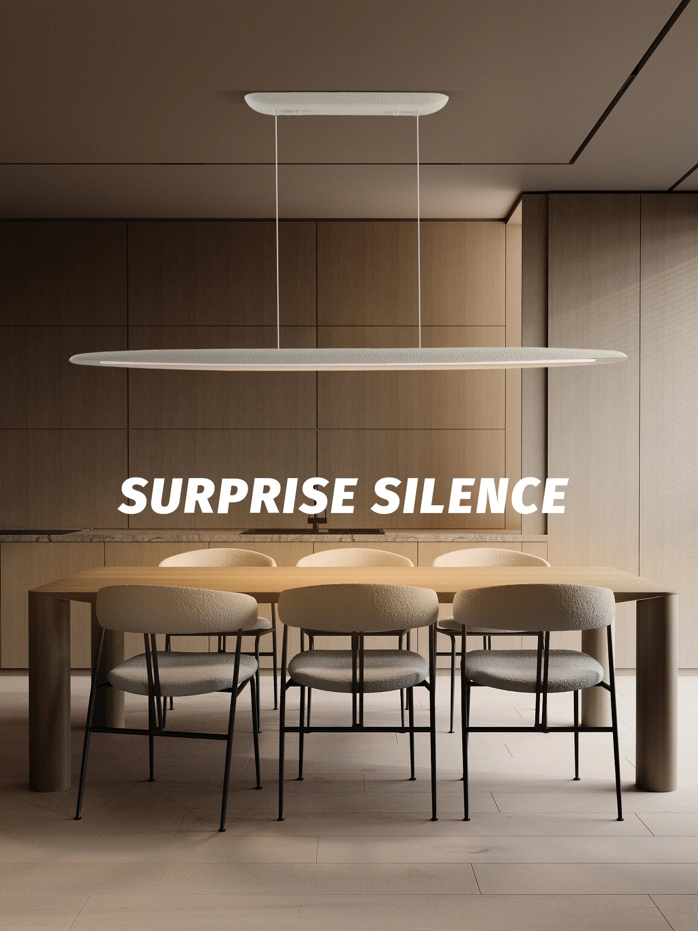 Wabi-Sabi Wood Linear Pendant Light