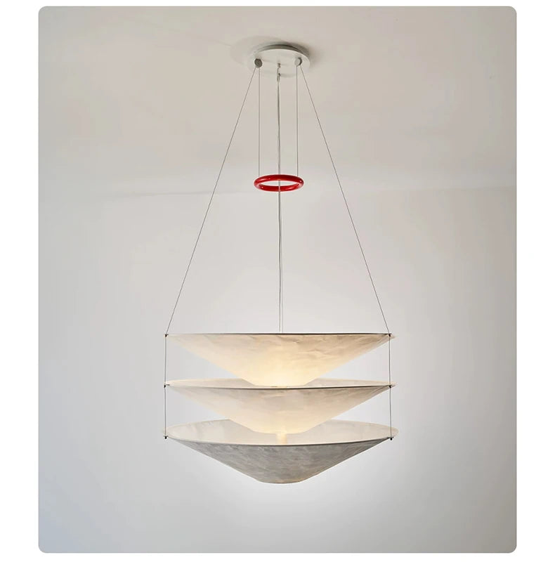Wabi-Sabi Fabric Pendant Chandelier
