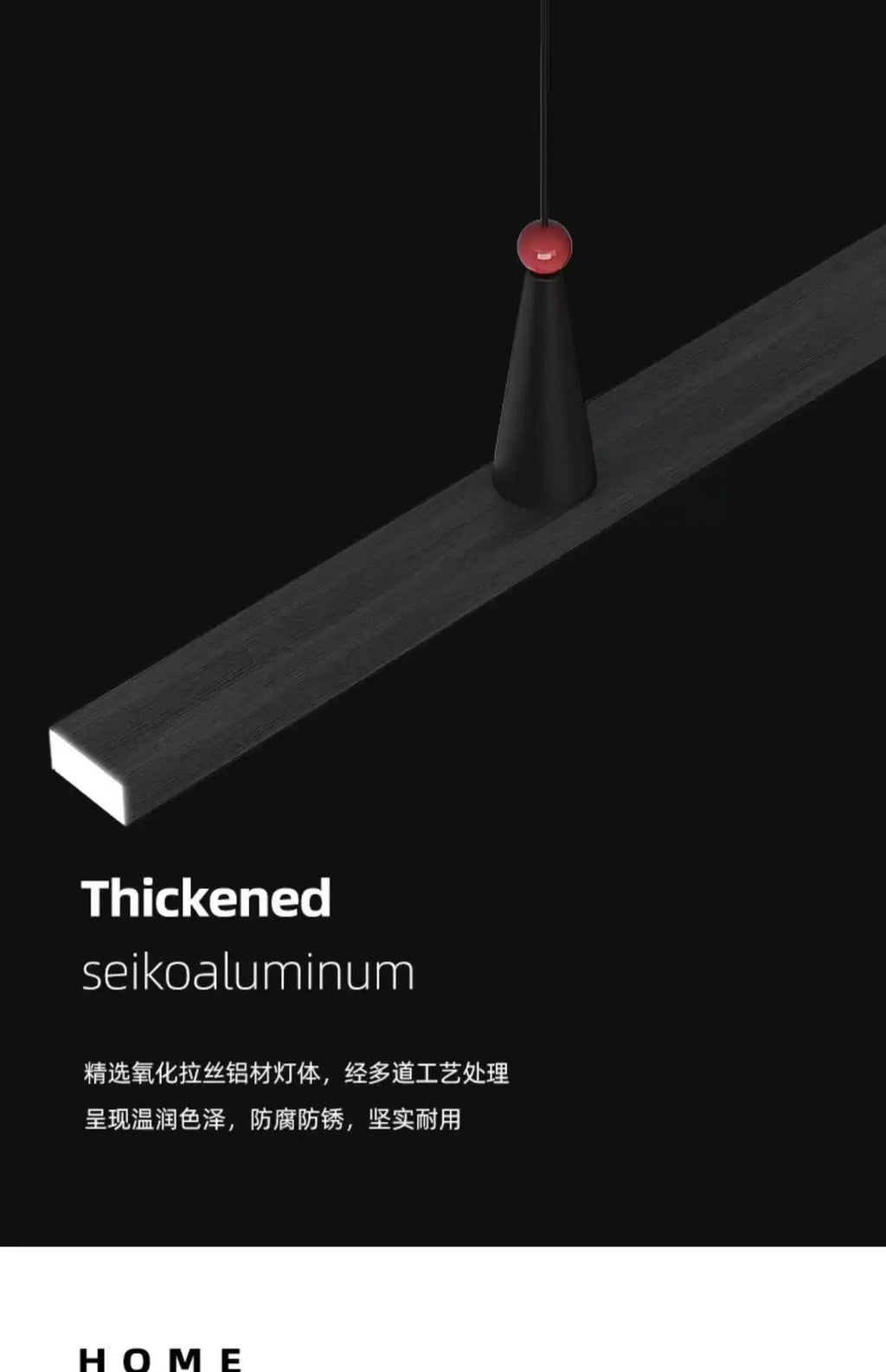 Minimalist Linear Pendant Light