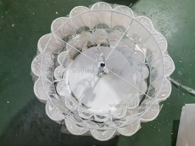 Wabi-Sabi Fabric Pendant Chandelier