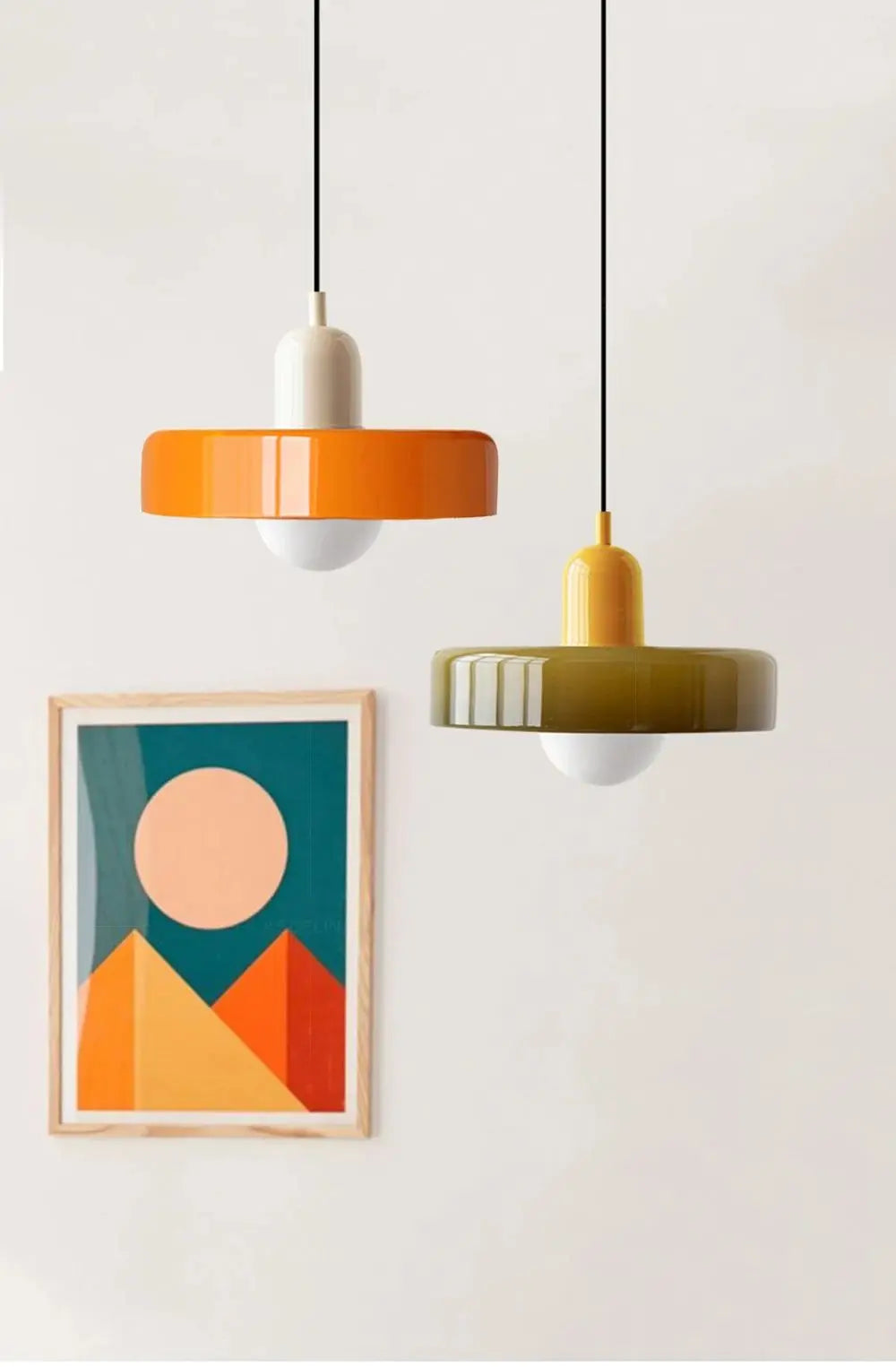 Bauhaus Glass Chandelier