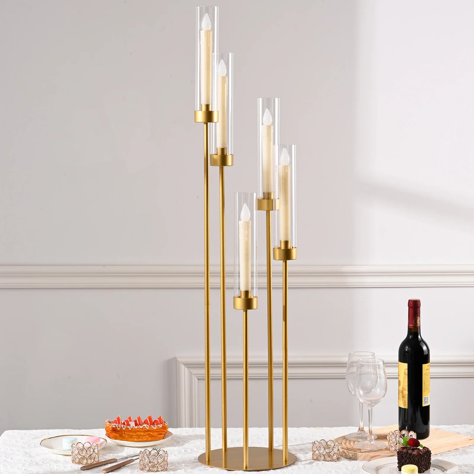 Gold Floor Candelabra