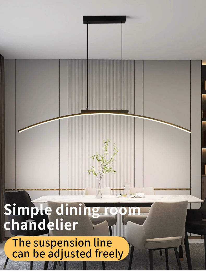 Contemporary Arc Pendant Lamp