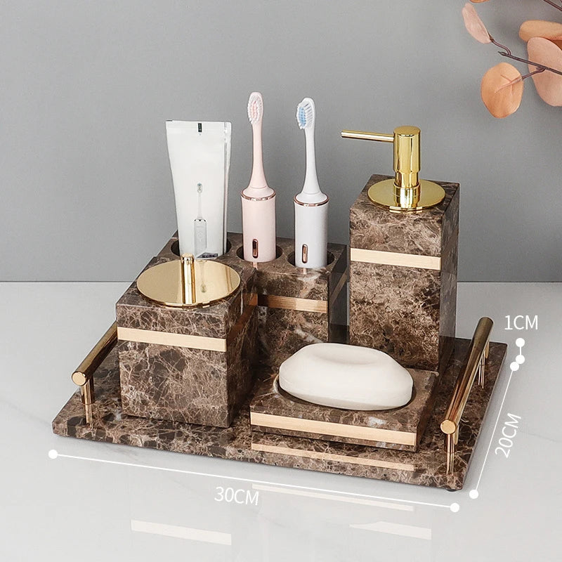 Emperador Dark Marble Set