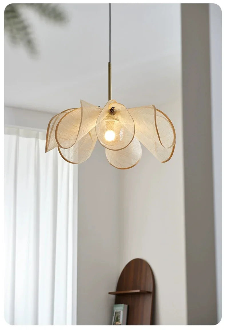 Wabi-Sabi Hemp Rope Arc Pendant Lamp