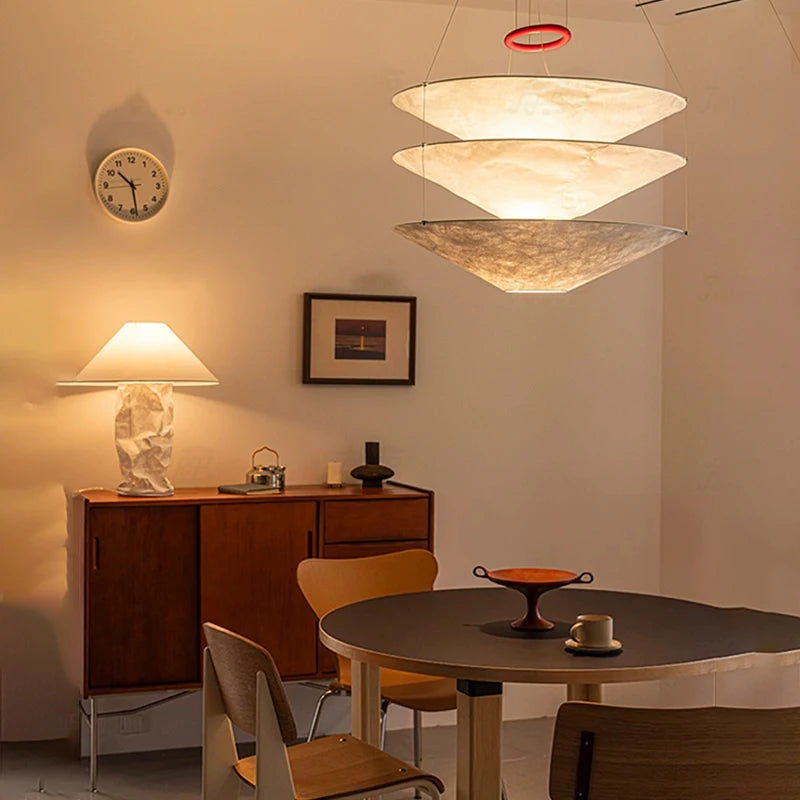 Wabi-Sabi Fabric Pendant Chandelier