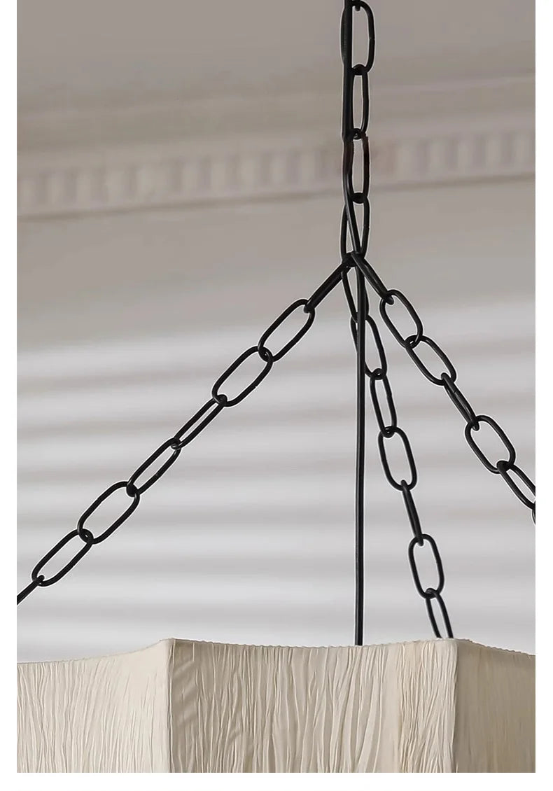 Wabi-Sabi Fabric Pendant Chandelier
