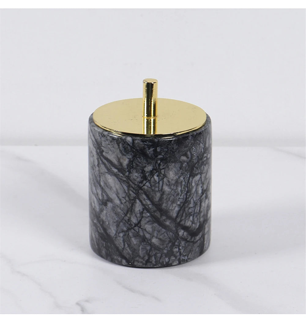Grey Marble Bathroom Set