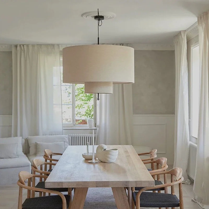 Wabi-Sabi Fabric Pendant Chandelier