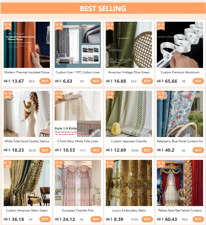 Modern Linen Blackout Curtains