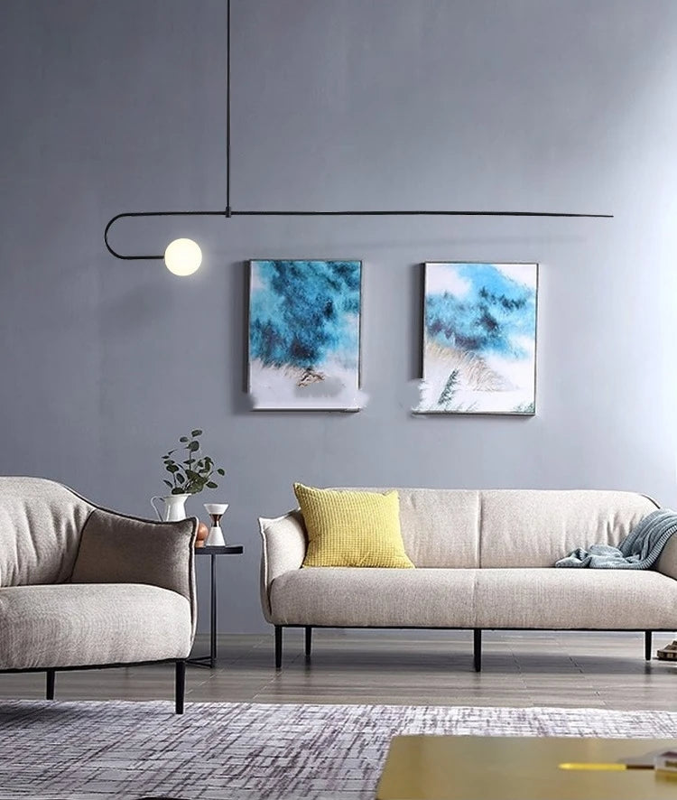 Nordic Glass Arc Pendant Lamp