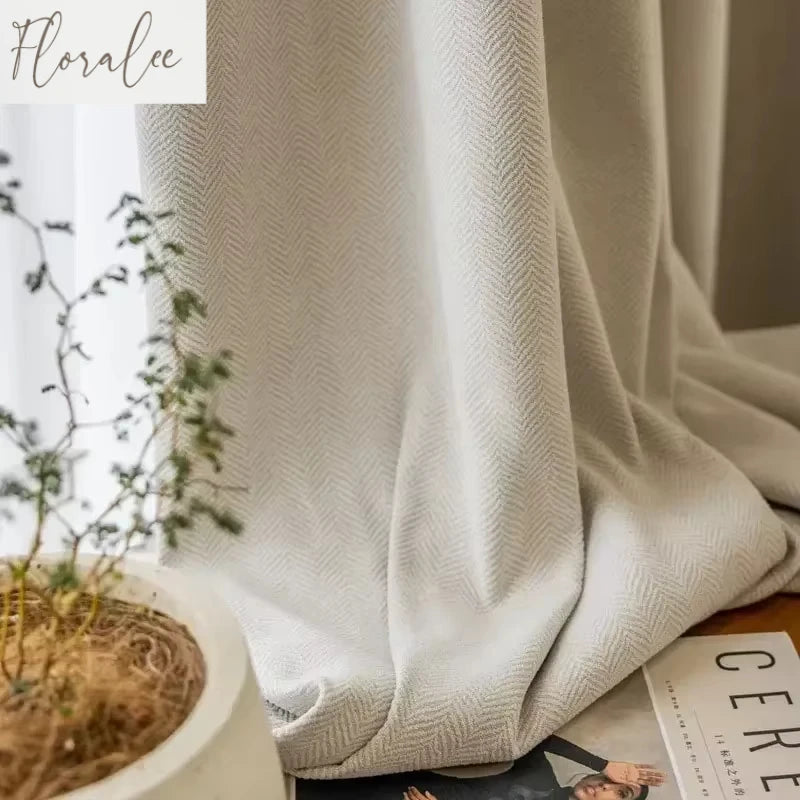 Modern Chenille Blackout Curtains