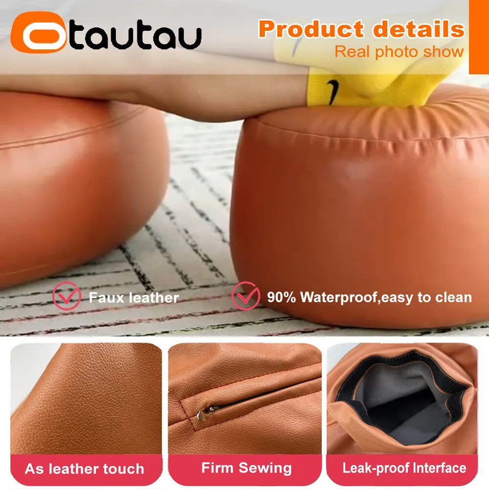 Round Storage Pouf