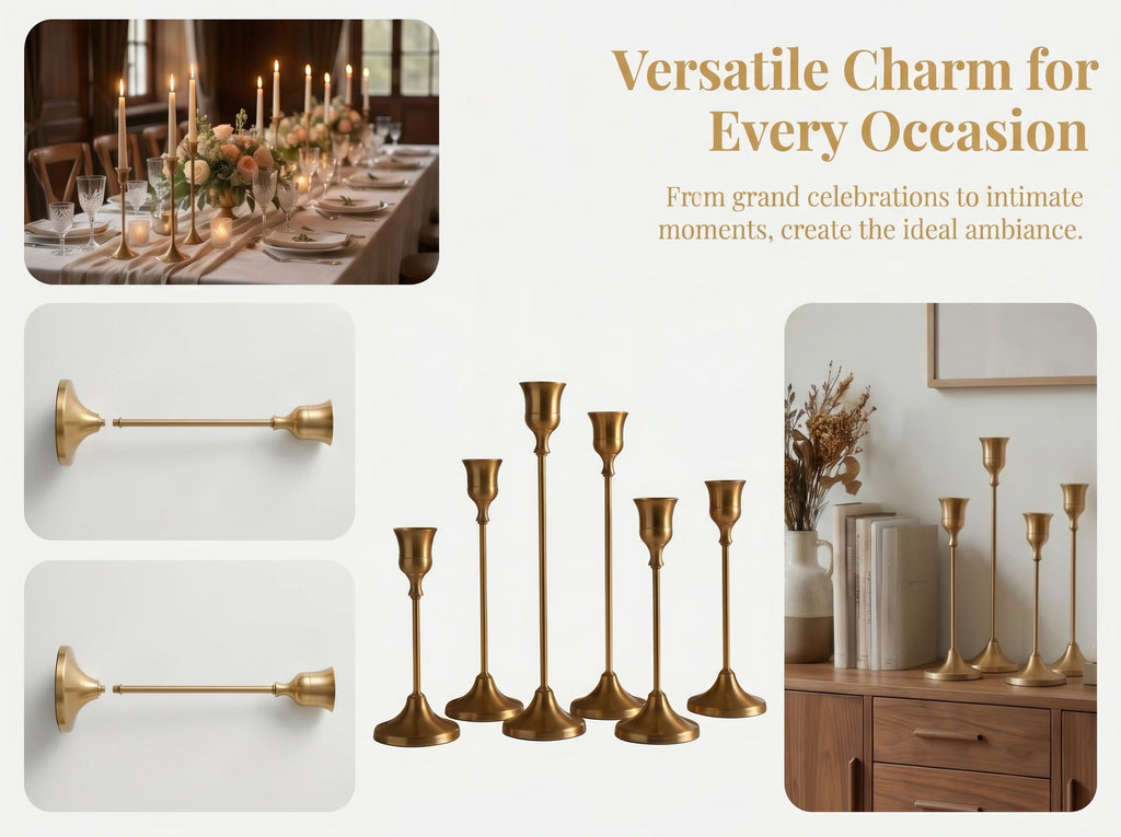 Brass Candlestick (36-Piece Set)