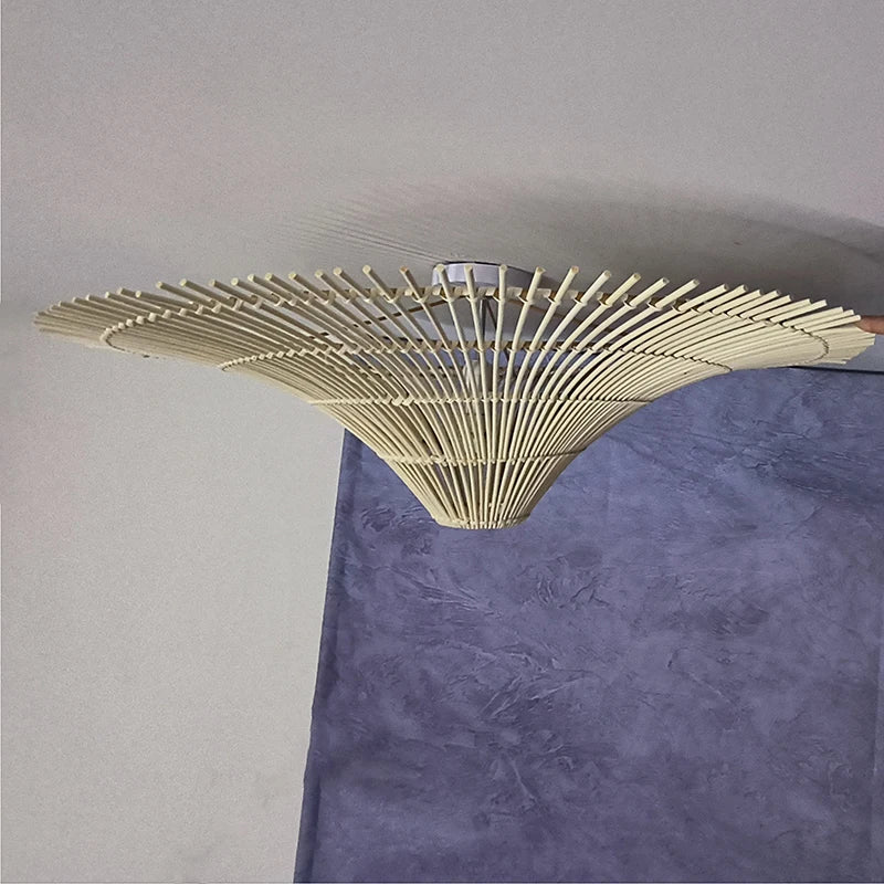 Retro Rattan Pendant Chandelier