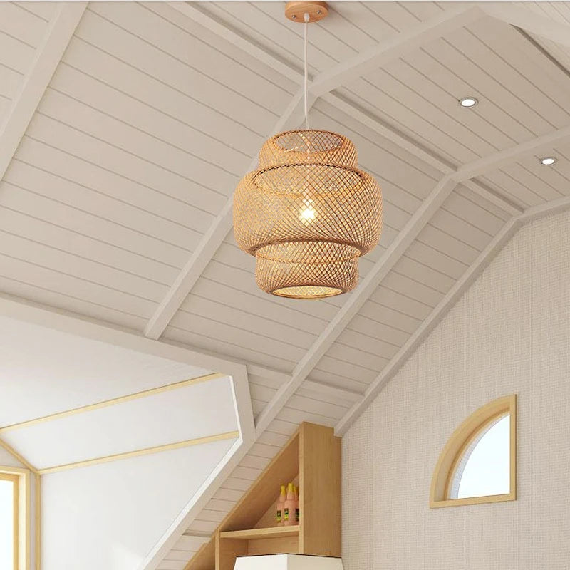 Rattan Pendant Chandelier