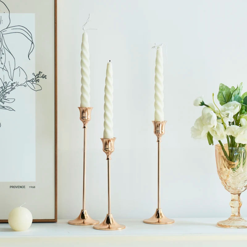 Brass Candlestick (3-Piece Set)
