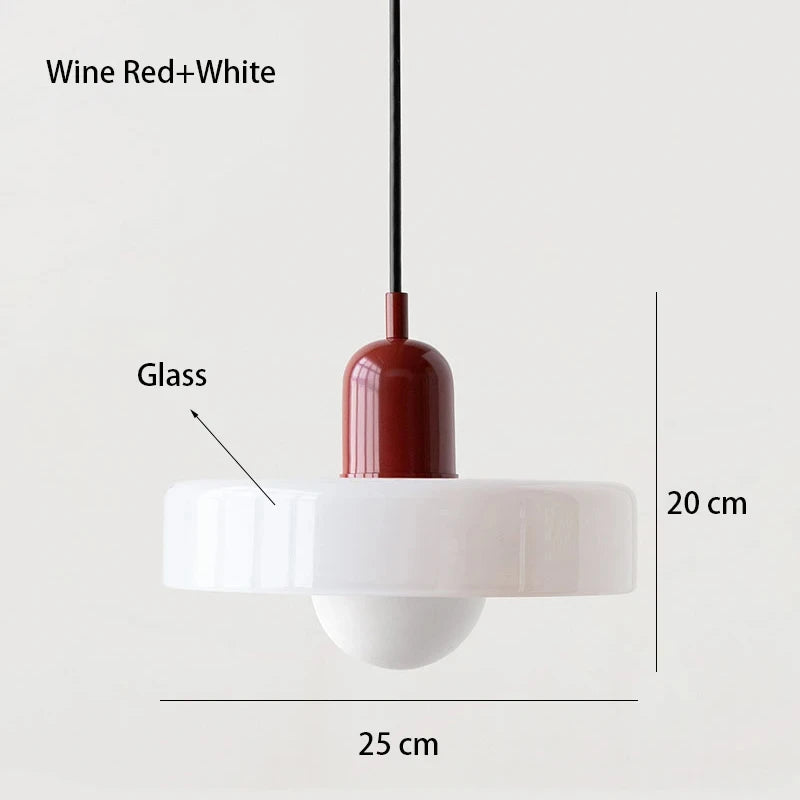 Bauhaus Glass Chandelier