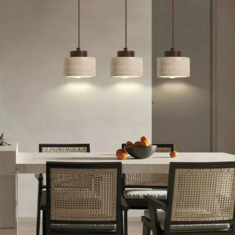 Japanese Wooden Pendant Lamp