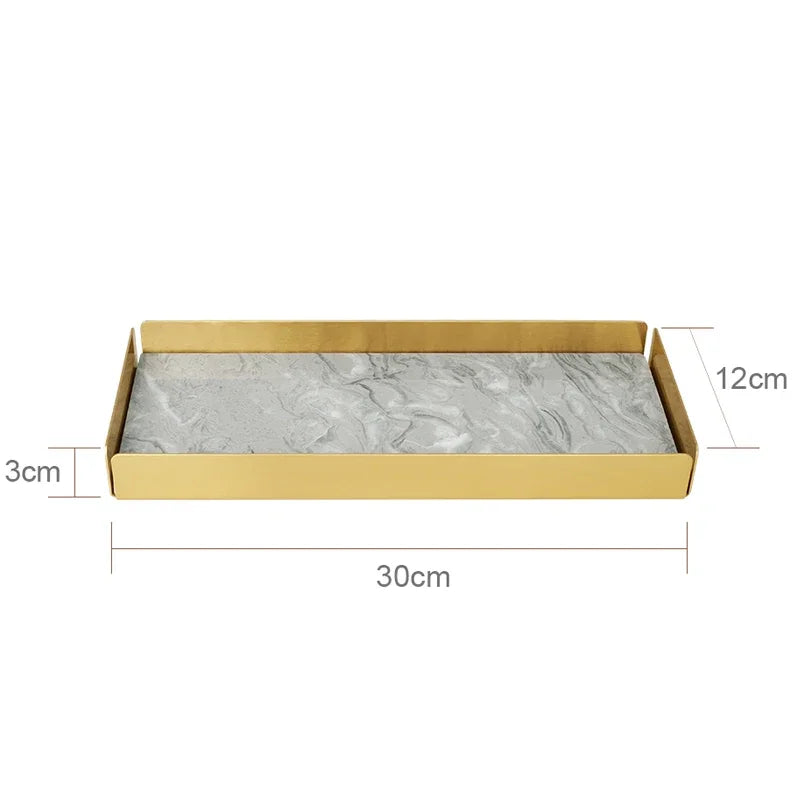 Marble Bathroom Accessory Set