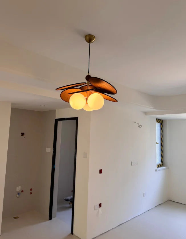 Wabi-Sabi Fabric Pendant Chandelier