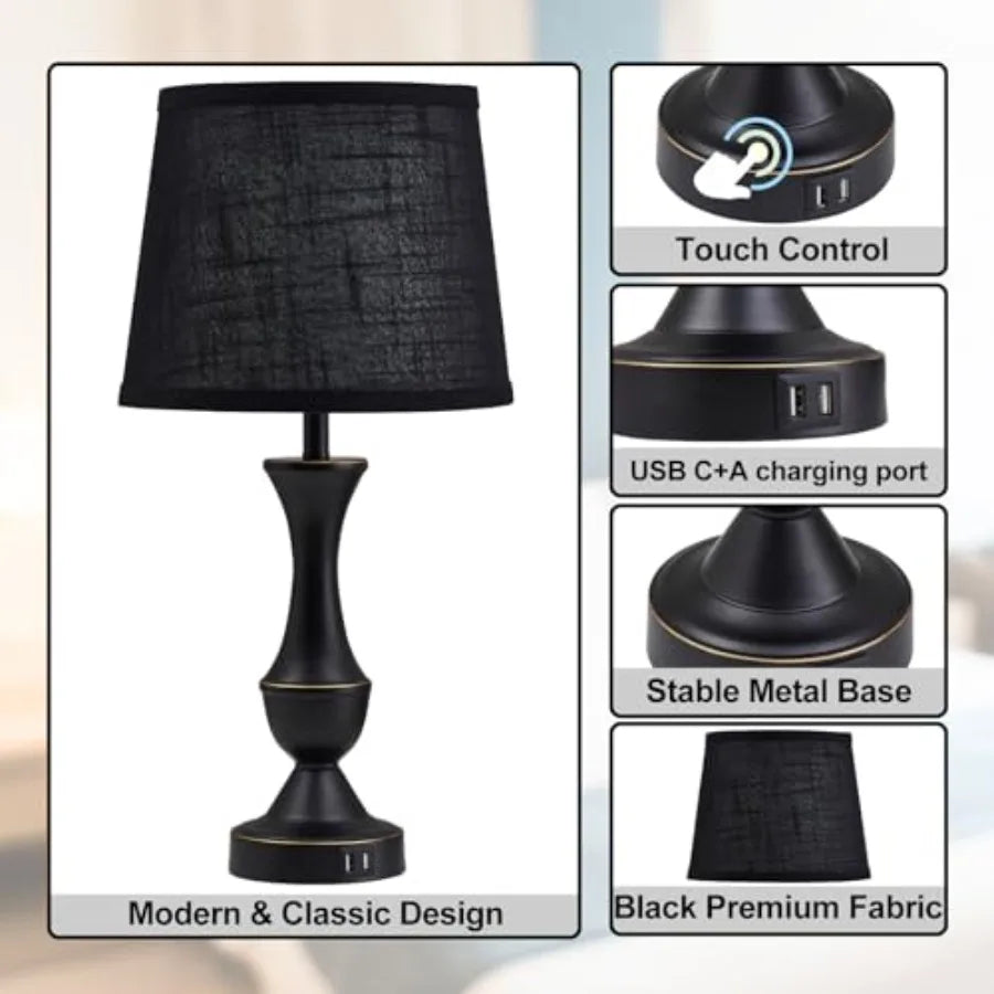 Tall Touch Bedside Lamp