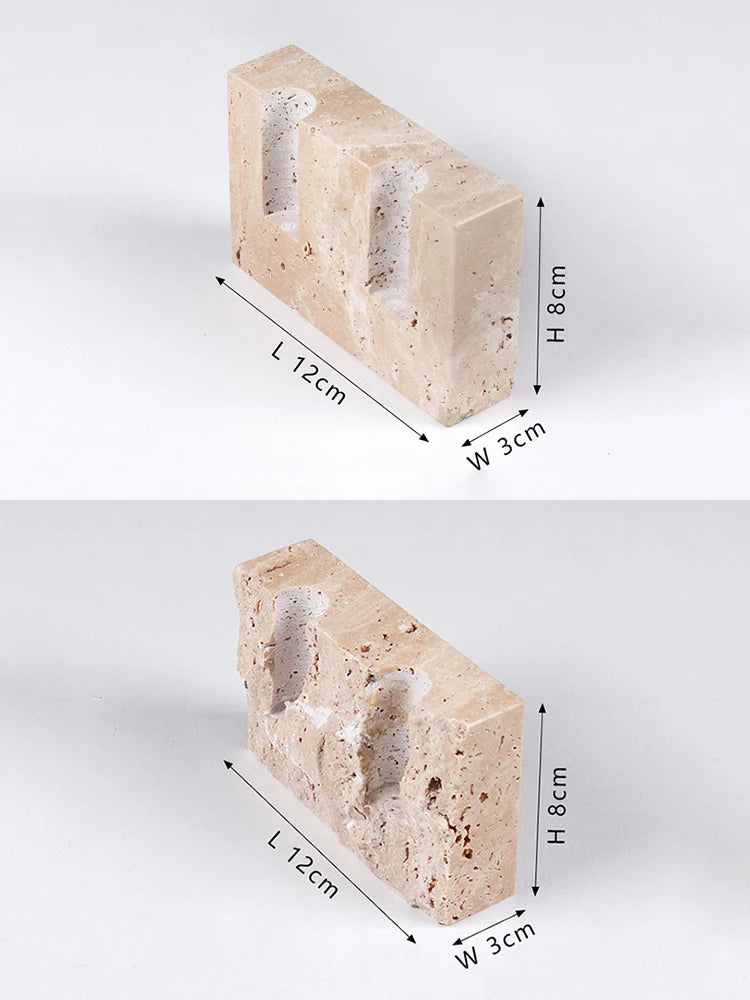 Marble Taper Candle Holder