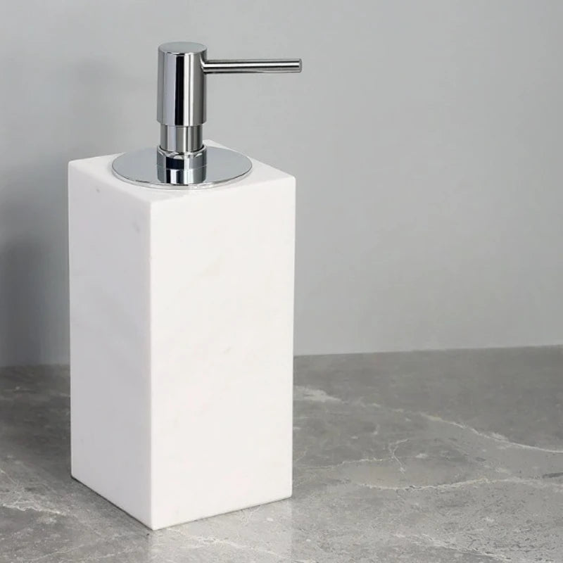 White Marble Bathroom Set