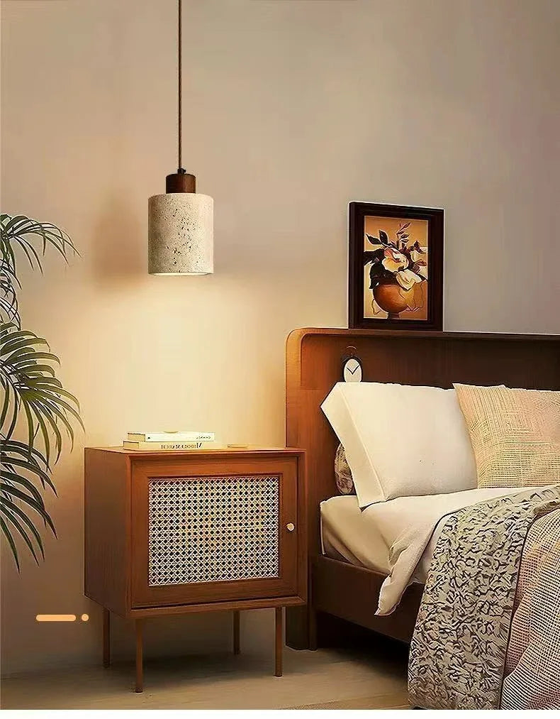 Japanese Wooden Pendant Lamp