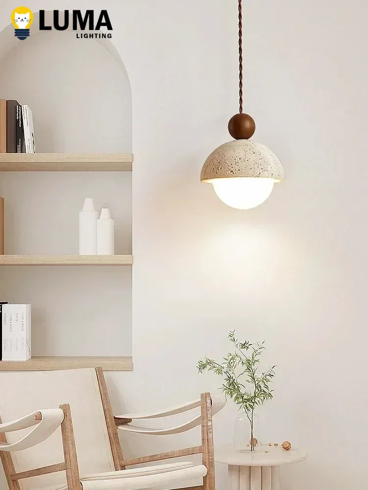 Wabi-Sabi Stone Pendant Chandelier